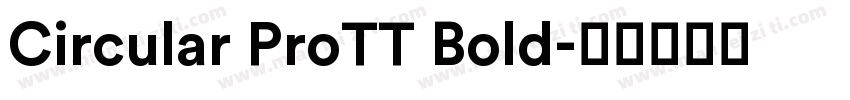 Circular ProTT Bold字体转换